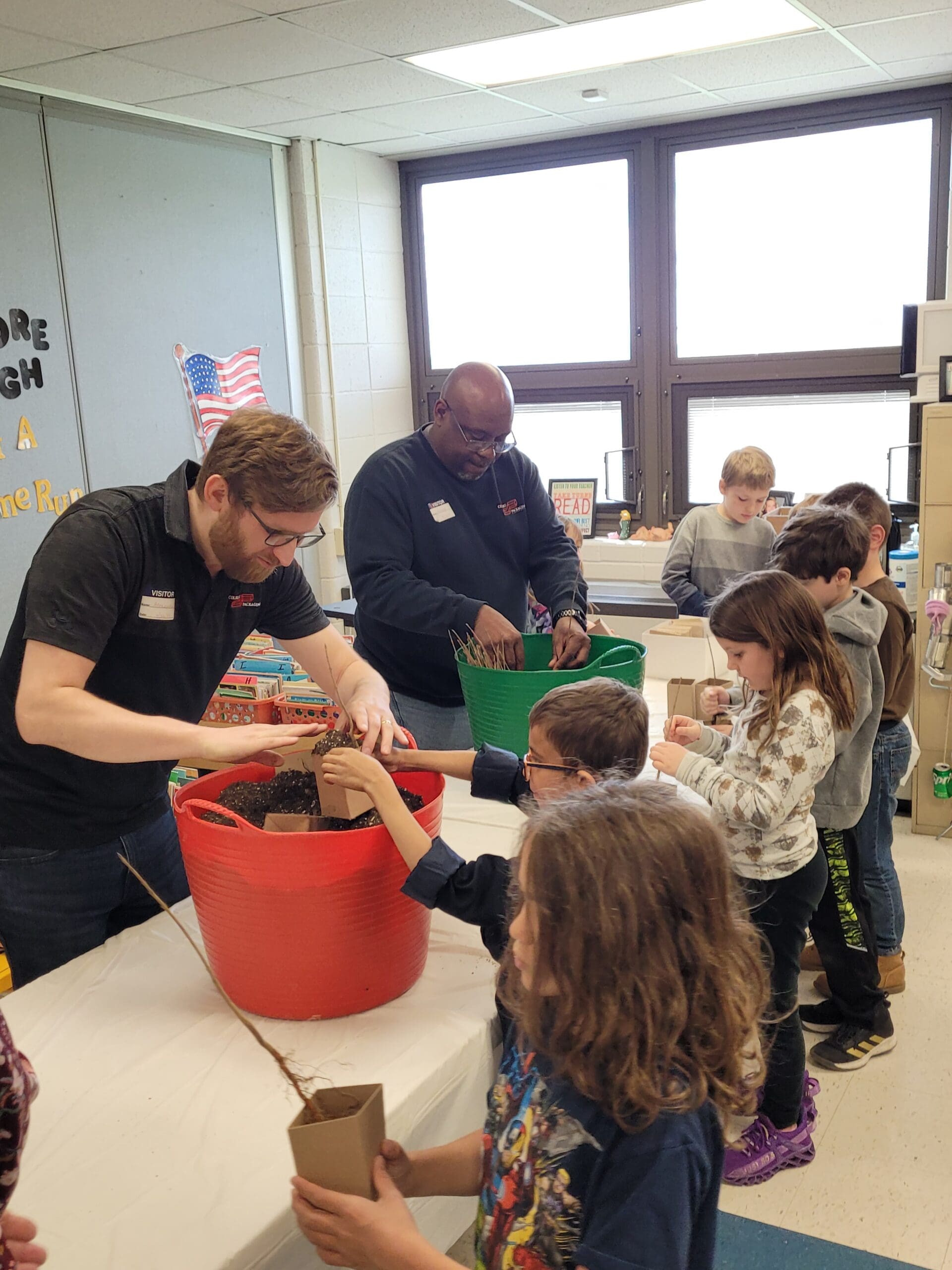 Colbert Teaches Midwest Elementary Students About the  Lifecycle of Trees and Sustainable Packaging